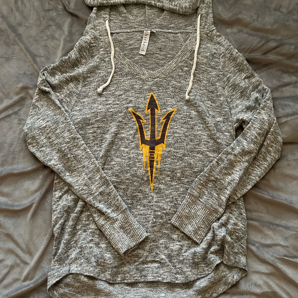 ASU Lightweight Hoodie w/ Drawstrings